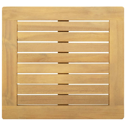 Tavolino da salotto Acacia chiaro 45 x 45 x 36 cm