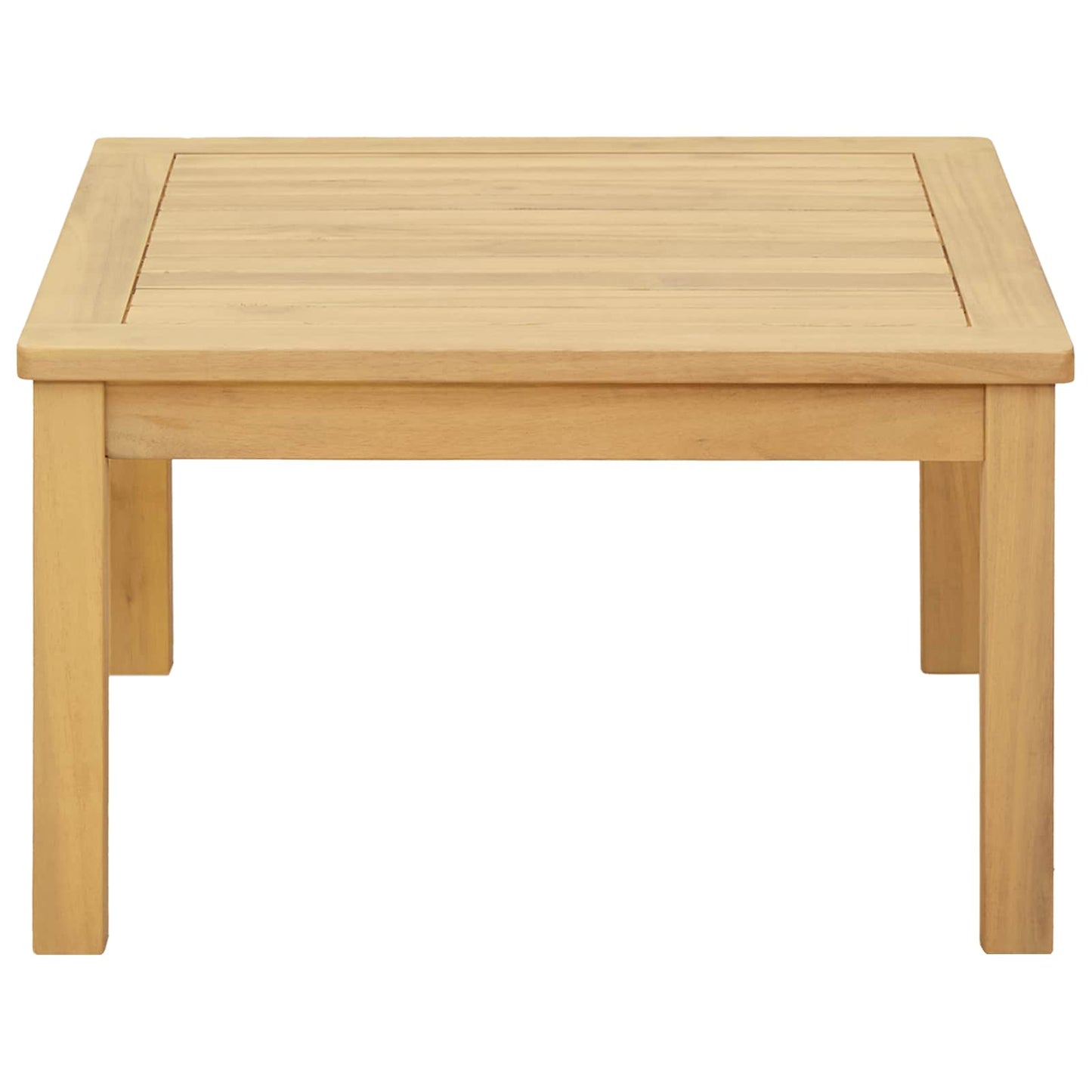 Tavolino da salotto Acacia chiaro 60 x 60 x 36 cm