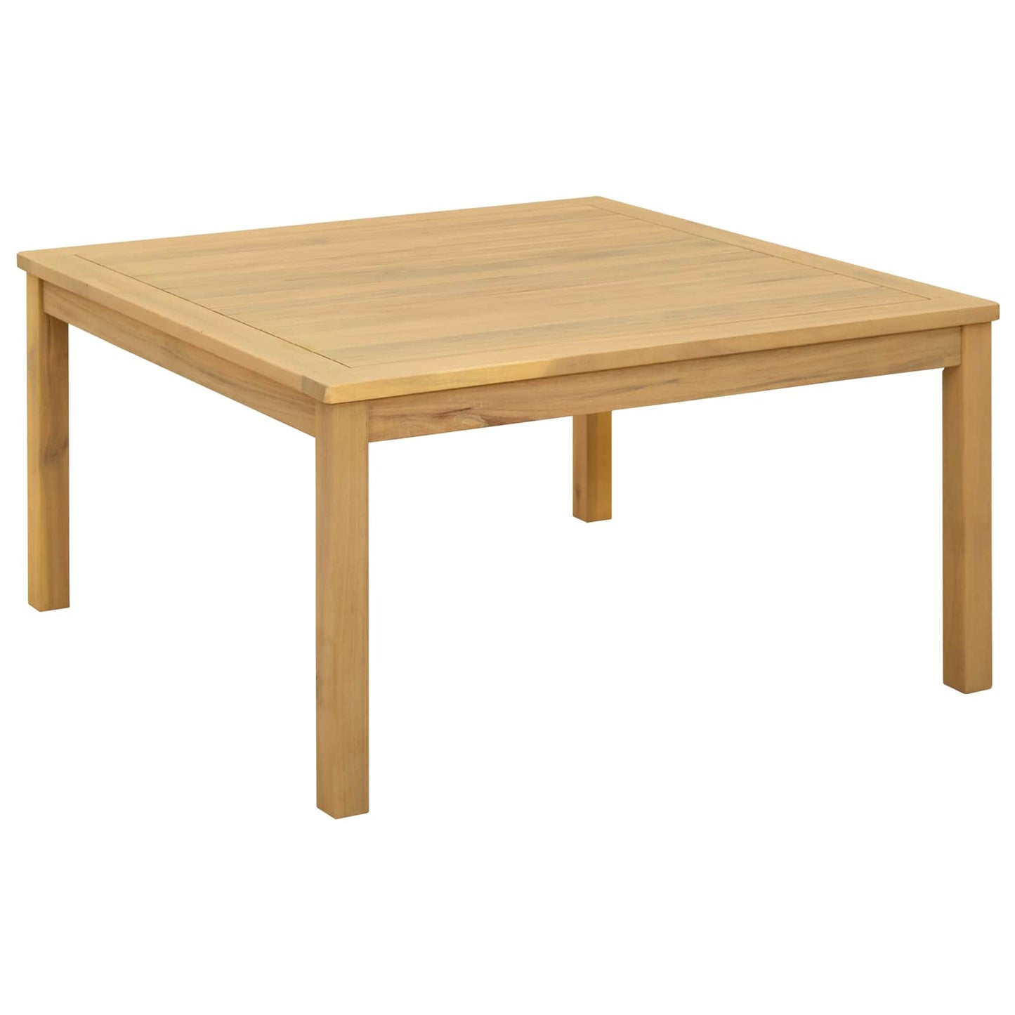 Tavolino da salotto Acacia chiaro 85 x 85 x 45 cm