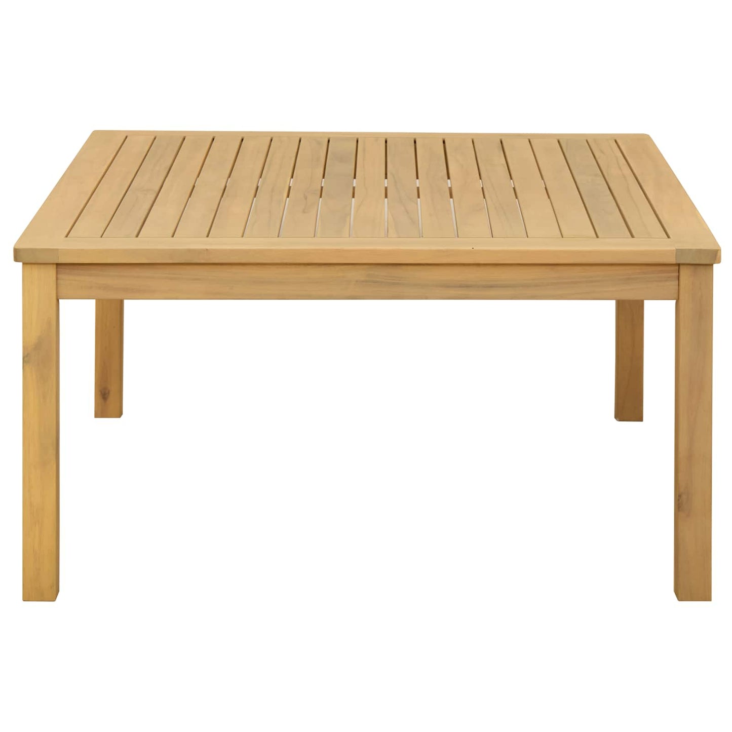 Tavolino da salotto Acacia chiaro 85 x 85 x 45 cm