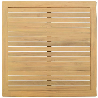 Tavolino da salotto Acacia chiaro 85 x 85 x 45 cm