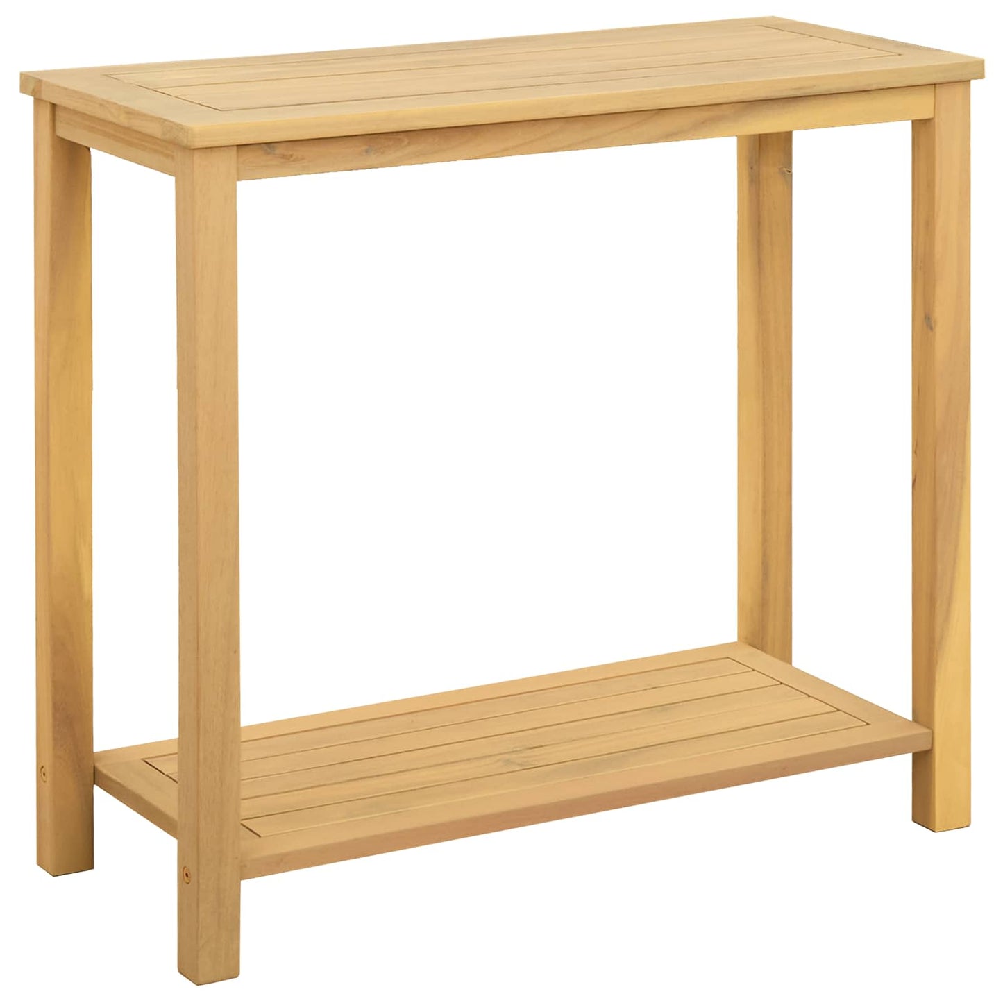 Tavolo consolle da giardino Acacia chiaro 80 x 35 x 75 cm | homemem39