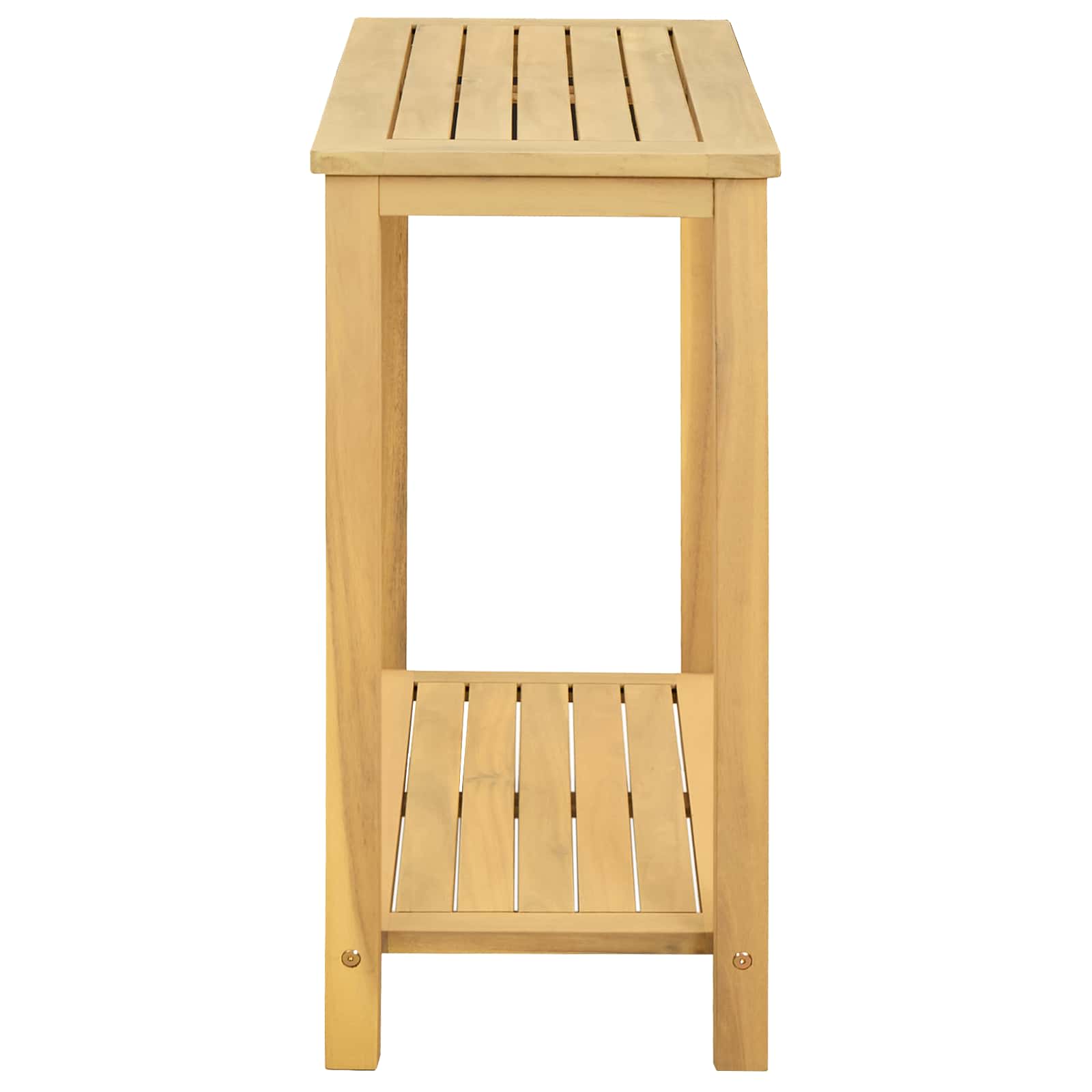Tavolo consolle da giardino Acacia chiaro 80 x 35 x 75 cm | homemem39
