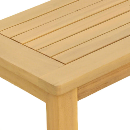 Tavolo consolle da giardino Acacia chiaro 110 x 40 x 75 cm | homemem39