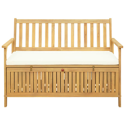 Panchina con contenitore con cuscino con porta 120 x 63 x 84 cm