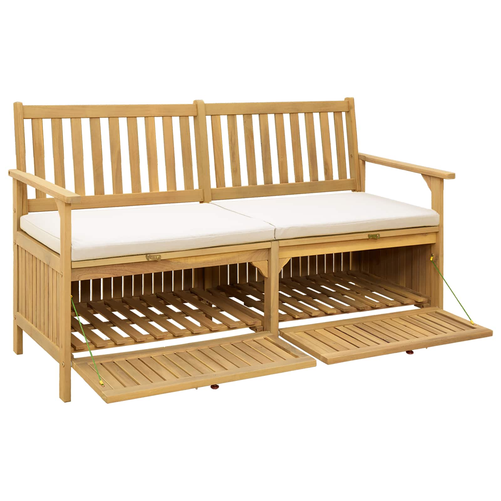 Panchina con contenitore con cuscino con porta 148 x 63 x 84 cm | homemem39