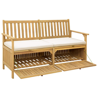 Panchina con contenitore con cuscino con porta 148 x 63 x 84 cm | homemem39