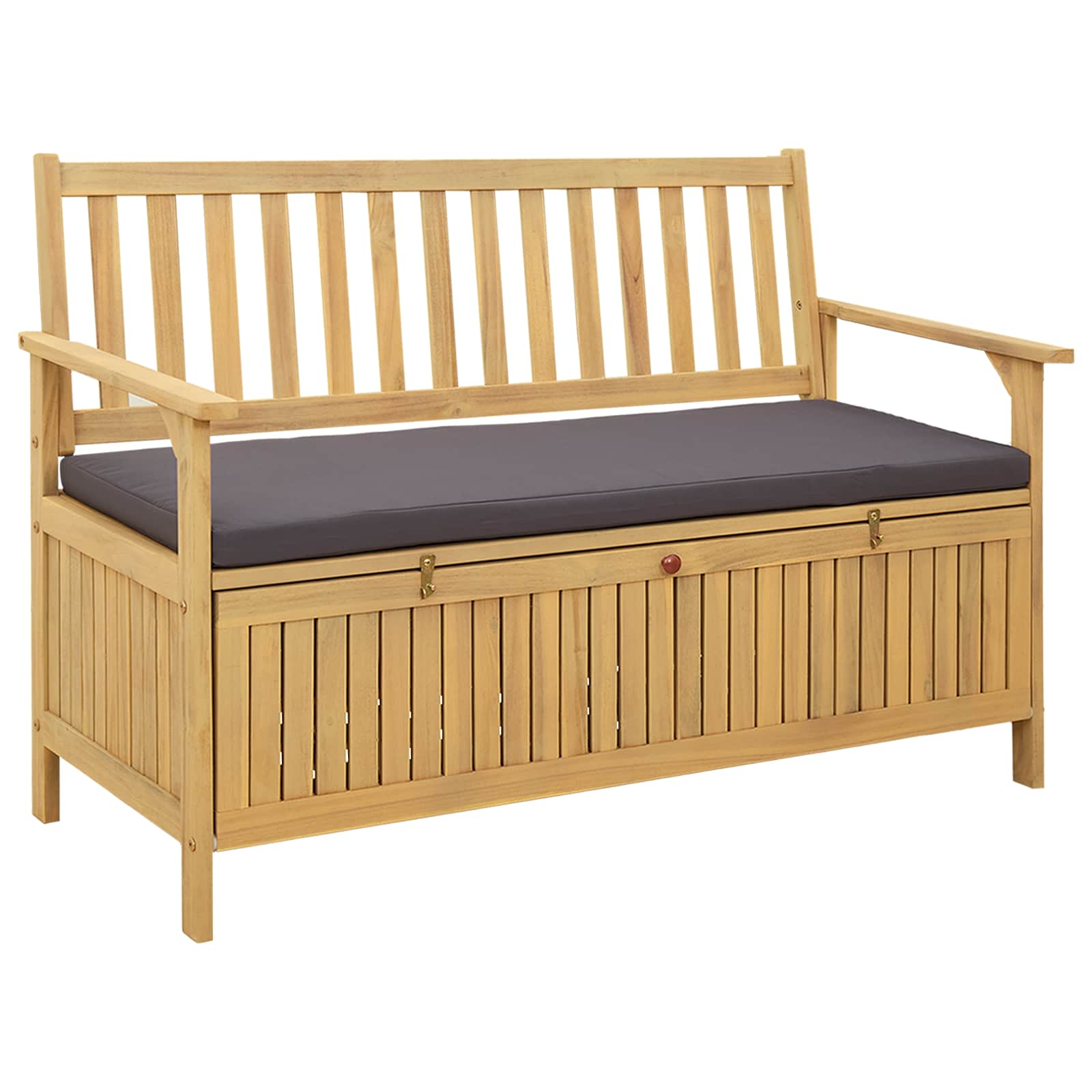 Panchina con contenitore con cuscino con porta 120 x 63 x 84 cm | homemem39