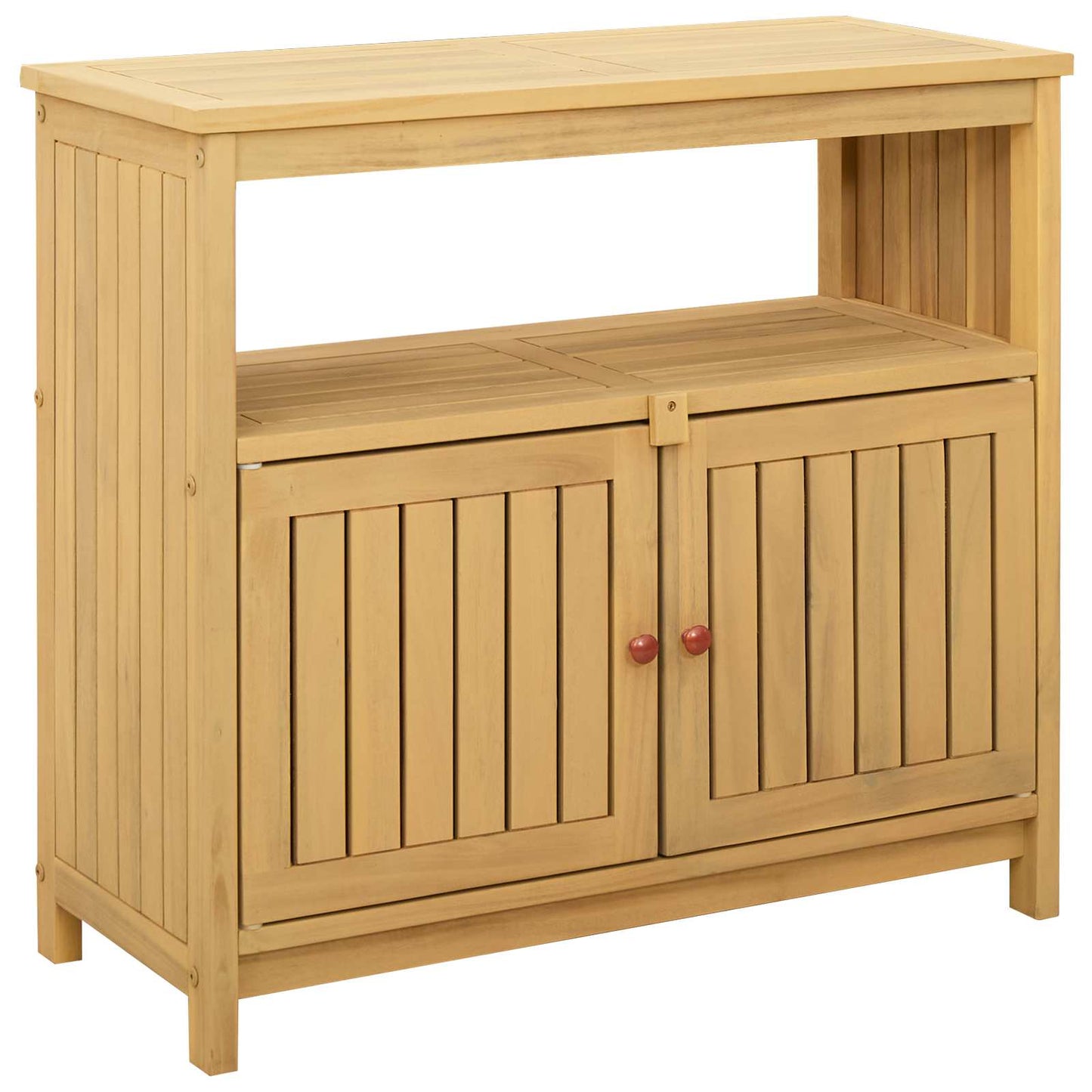 Tavolo consolle da giardino Acacia chiaro 80 x 35 x 75 cm | homemem39
