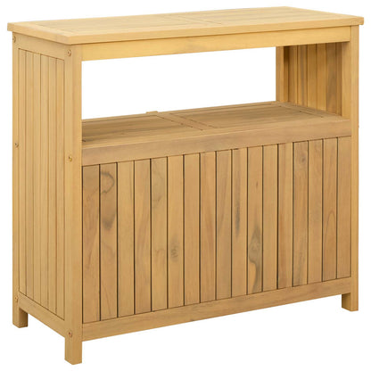 Tavolo consolle da giardino Acacia chiaro 80 x 35 x 75 cm | homemem39
