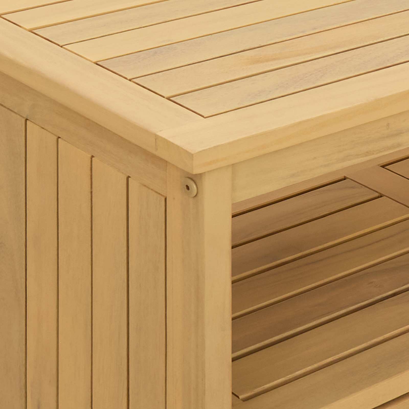 Tavolo consolle da giardino Acacia chiaro 110 x 35 x 75 cm | homemem39