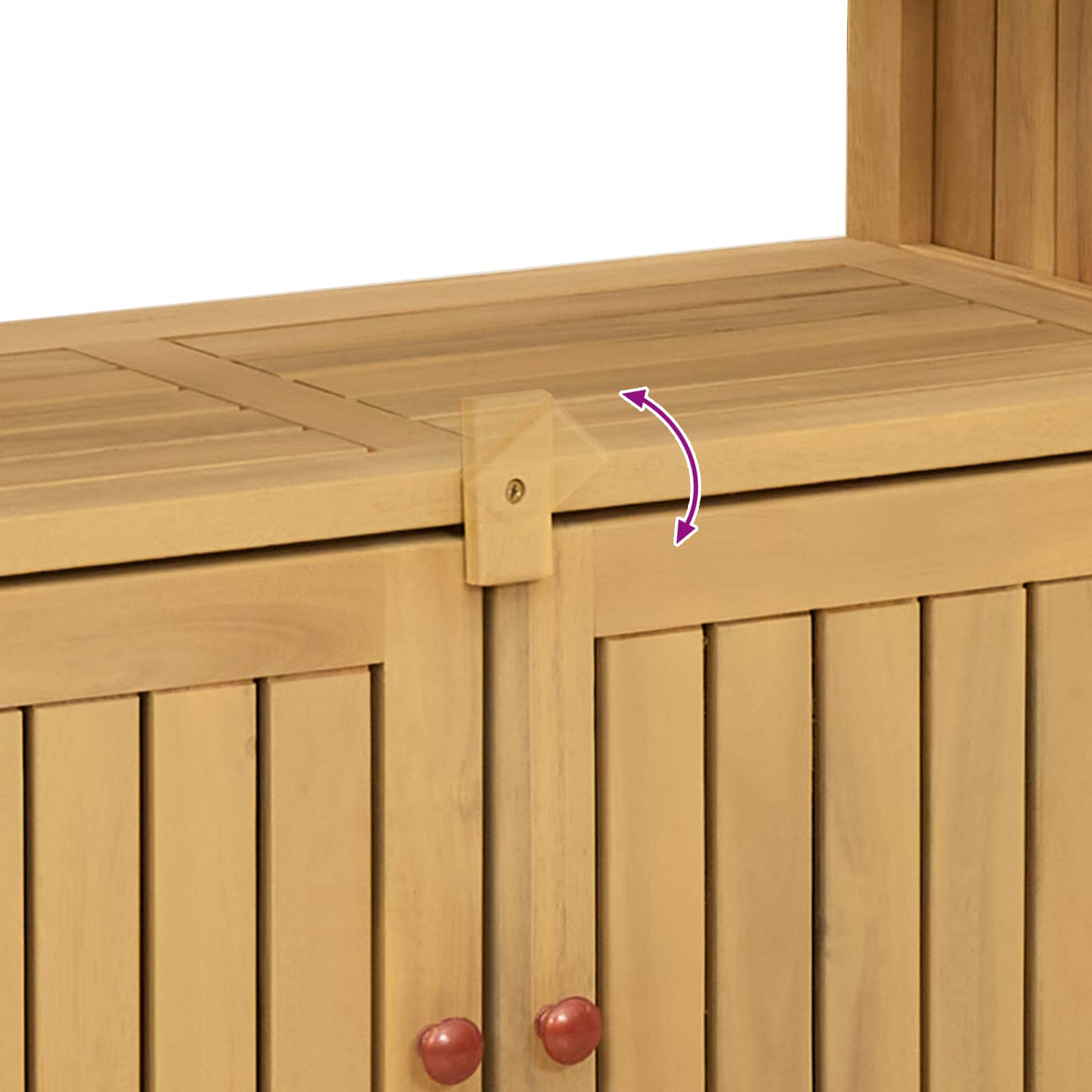Tavolo consolle da giardino Acacia chiaro 110 x 35 x 75 cm | homemem39