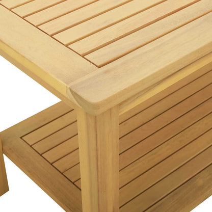 Tavolo laterale Olio Naturale 70 x 40 x 45 cm | homemem39