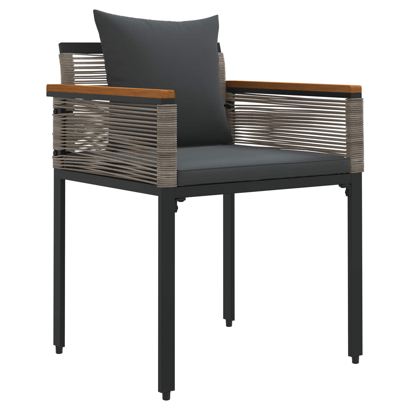 Set di Mobili da Esterno Grigio e Grigio Scuro polyrattan | homemem39