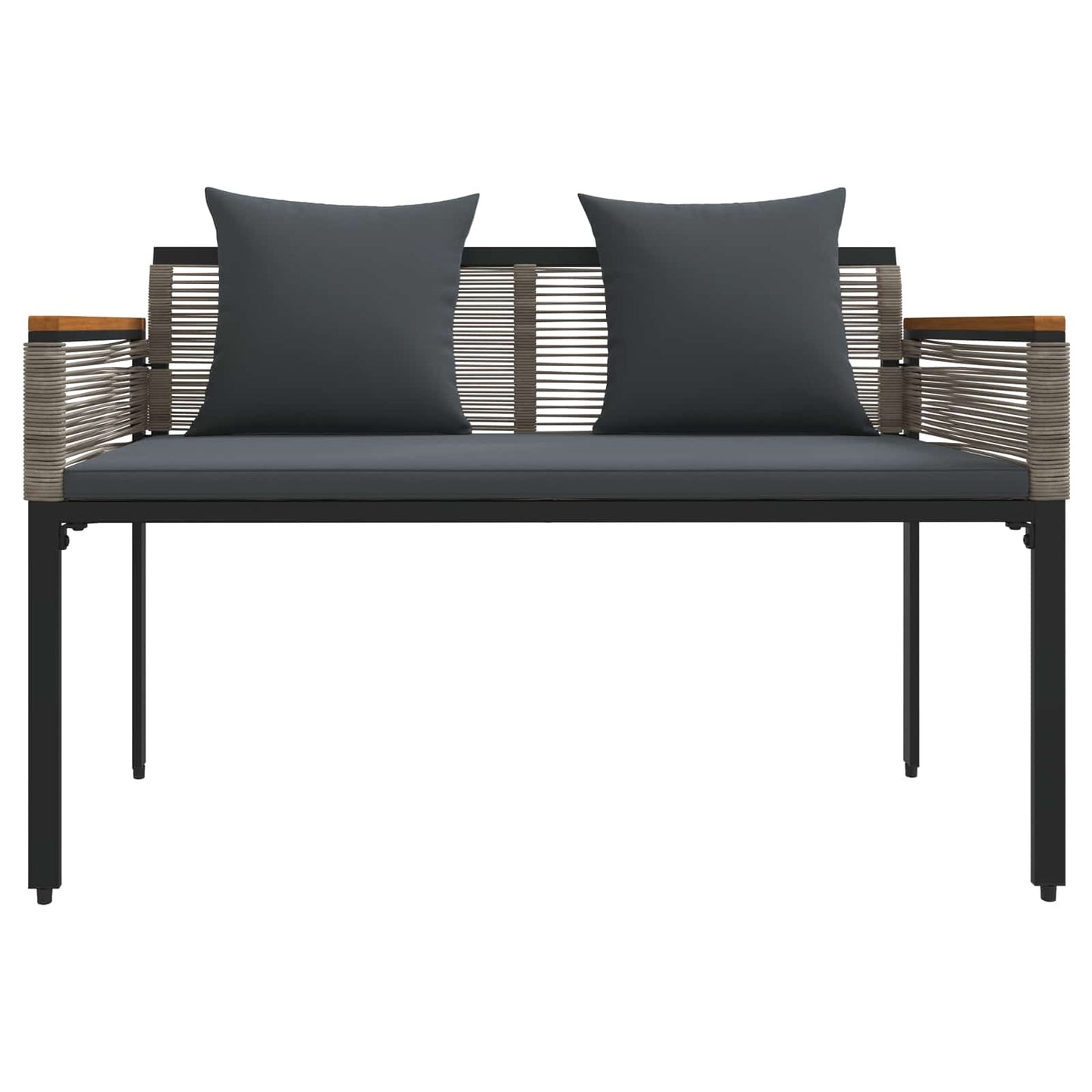 Set di Mobili da Esterno Grigio e Grigio Scuro polyrattan | homemem39