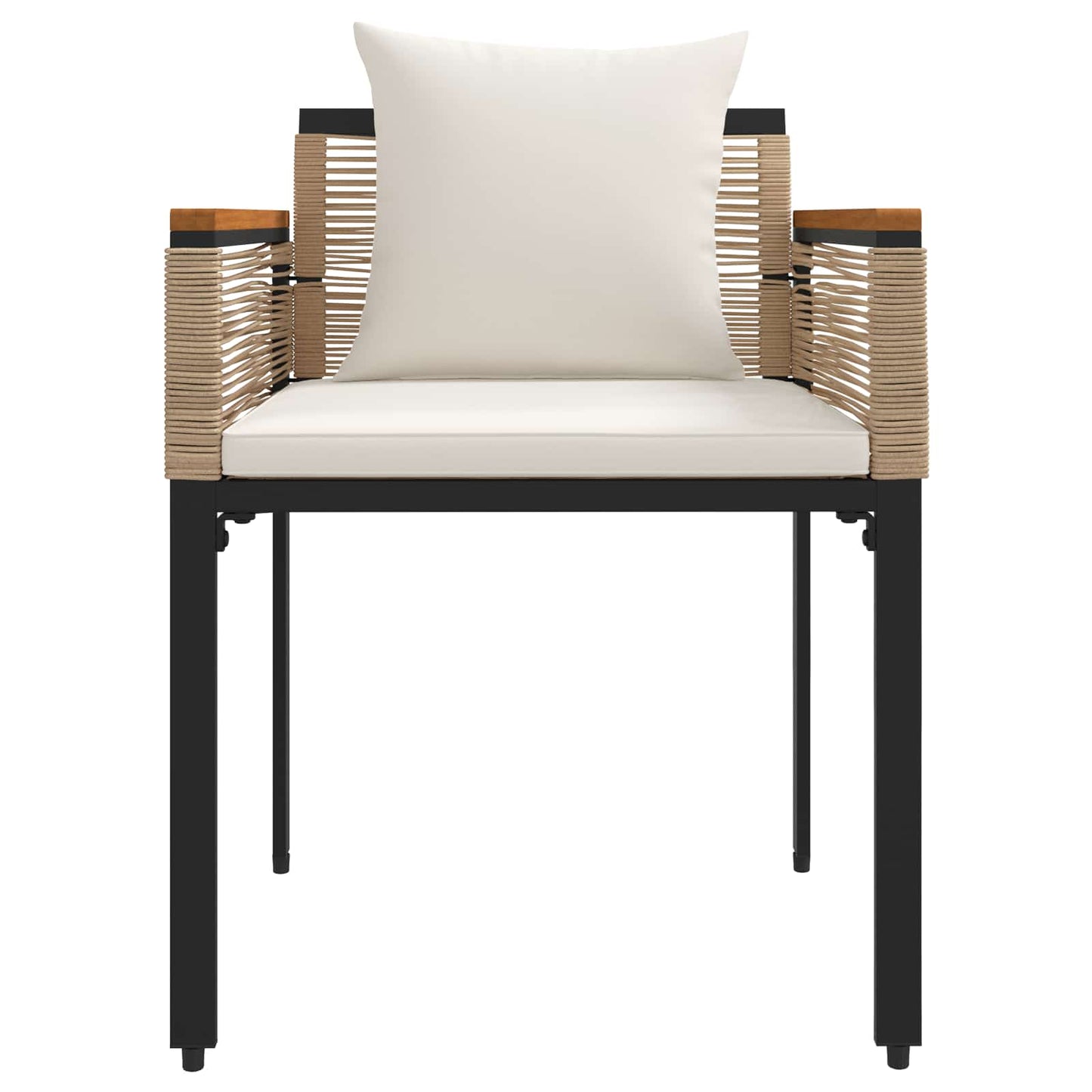 Set di Mobili da Esterno Beige e Bianco Crema polyrattan | homemem39
