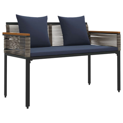 Set di Mobili da Esterno Grigio e Blu Navy polyrattan | homemem39