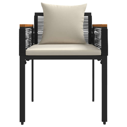 Set di Mobili da Esterno Nero e Bianco Crema polyrattan | homemem39