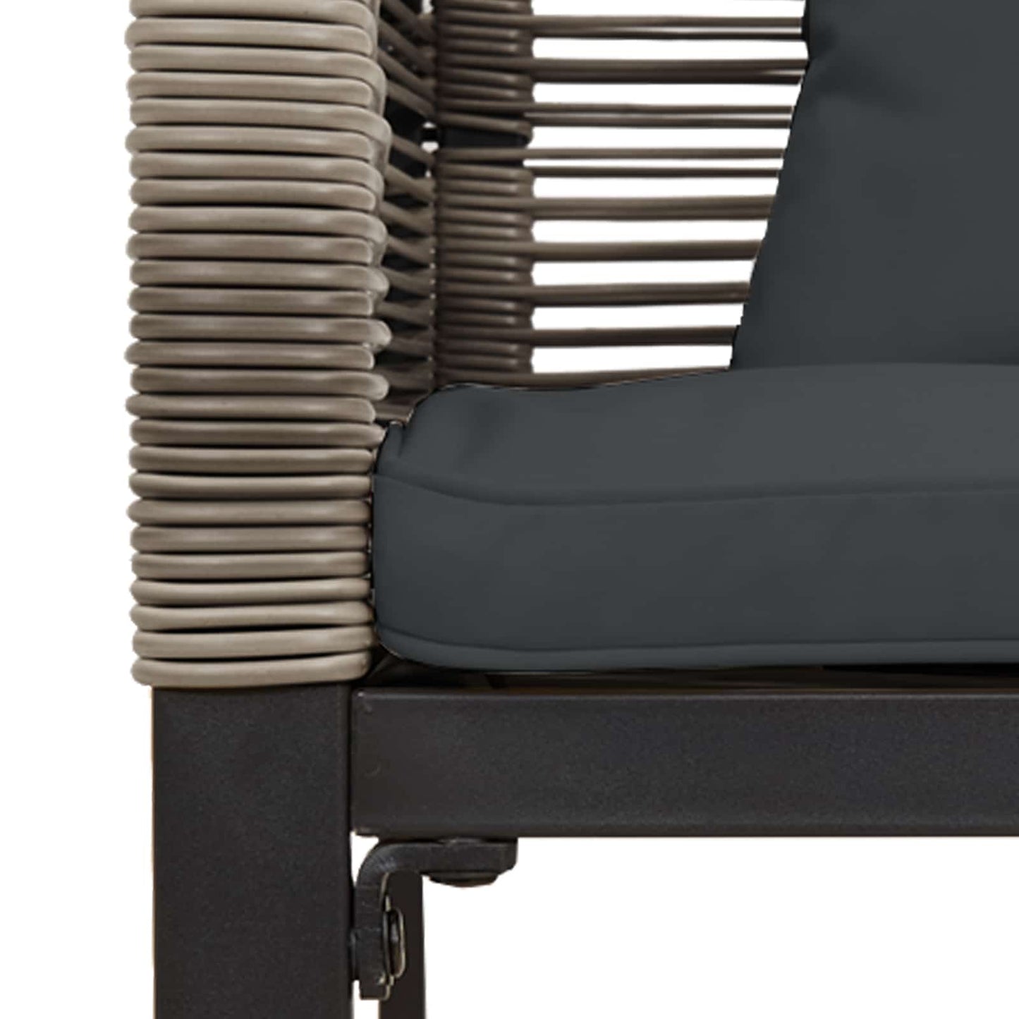 Set di Mobili da Esterno Grigio e Grigio Scuro polyrattan | homemem39