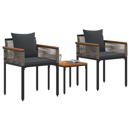 Set di Mobili da Esterno Grigio e Grigio Scuro polyrattan | homemem39