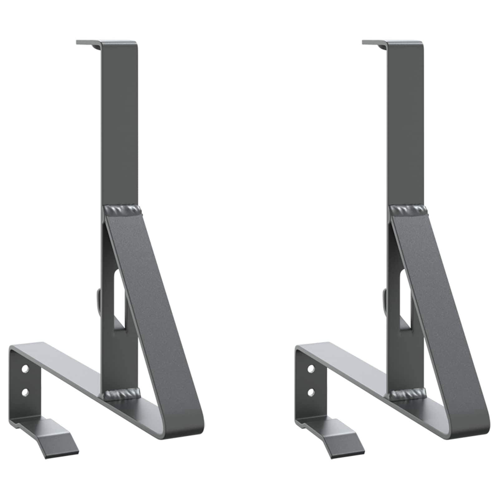Supporto per guardia della neve 2 pcs Antracite Acciaio | homemem39