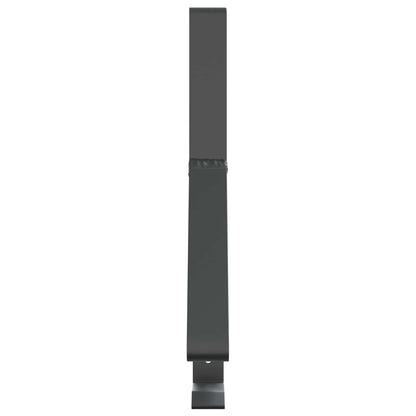 Supporto per guardia della neve 2 pcs Antracite Acciaio | homemem39
