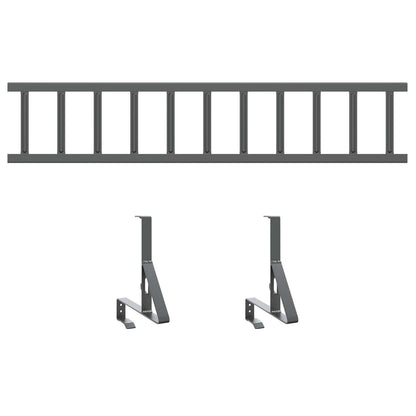 Guardia per neve sul tetto Antracite 100 x 29,5 x 34,5 cm