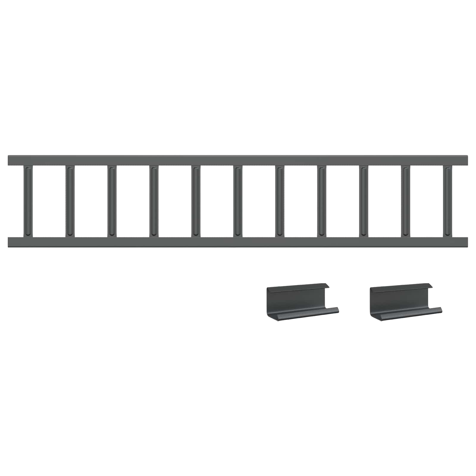 Guardia per neve sul tetto Antracite 300 x 2,5 x 20 cm Acciaio | homemem39