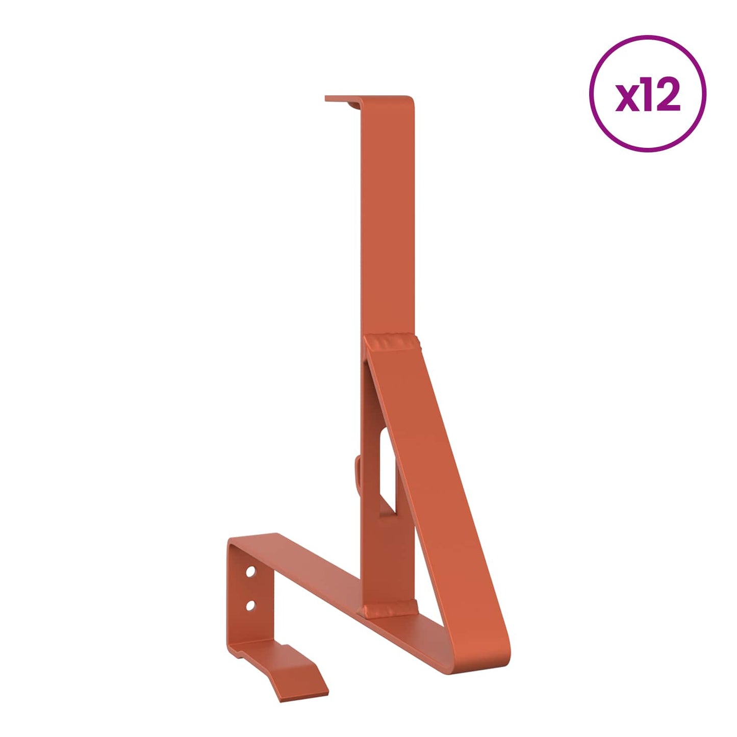 Supporto per guardia della neve 12 pcs Rosso 29,5 x 3 x 34,5 cm | homemem39