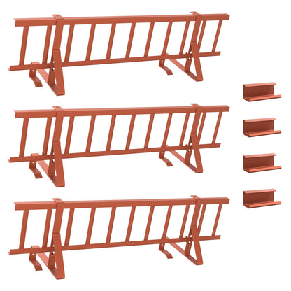 Guardia per neve sul tetto Rosso 300 x 29,5 x 34,5 cm Acciaio | homemem39