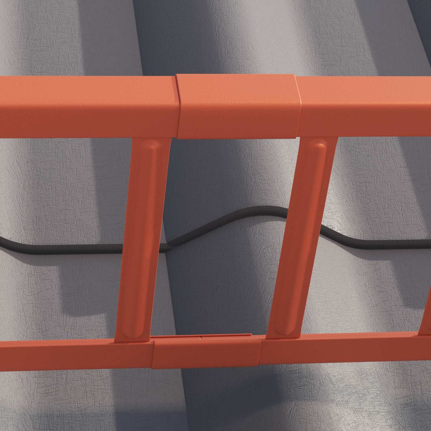 Guardia per neve sul tetto Rosso 1200 x 2,5 x 20 cm Acciaio | homemem39