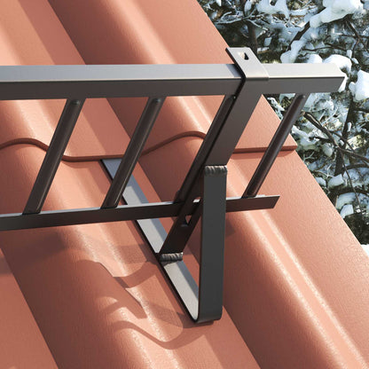 Supporto per guardia della neve 2 pcs Nero 29,5 x 3 x 34,5 cm | homemem39