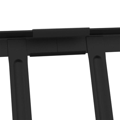 Guardia per neve sul tetto Nero 100 x 2,5 x 20 cm Acciaio | homemem39