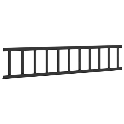 Guardia per neve sul tetto Nero 100 x 2,5 x 20 cm Acciaio | homemem39