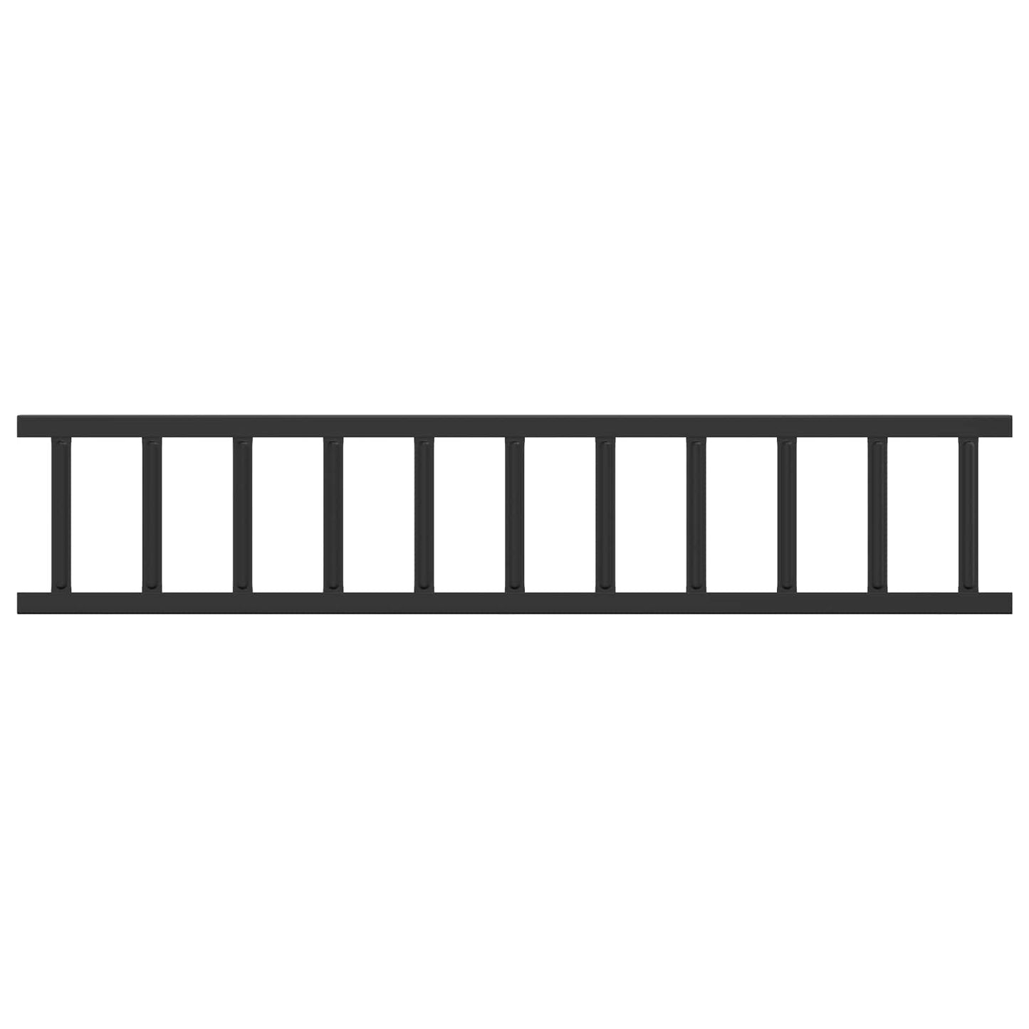 Guardia per neve sul tetto Nero 100 x 2,5 x 20 cm Acciaio | homemem39