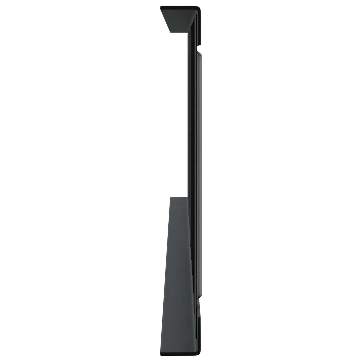 Guardia per neve sul tetto Nero 100 x 2,5 x 20 cm Acciaio | homemem39