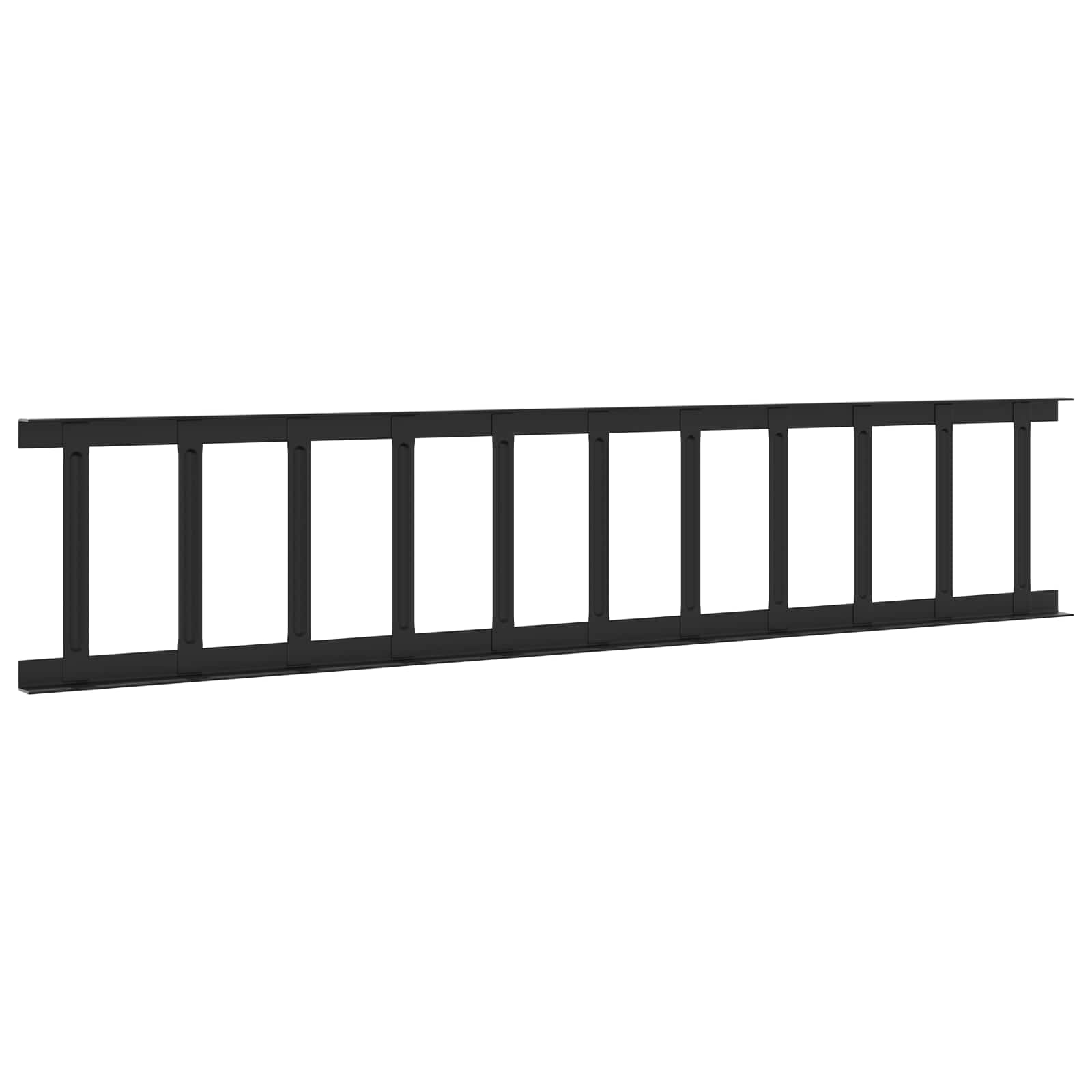 Guardia per neve sul tetto Nero 300 x 2,5 x 20 cm Acciaio | homemem39