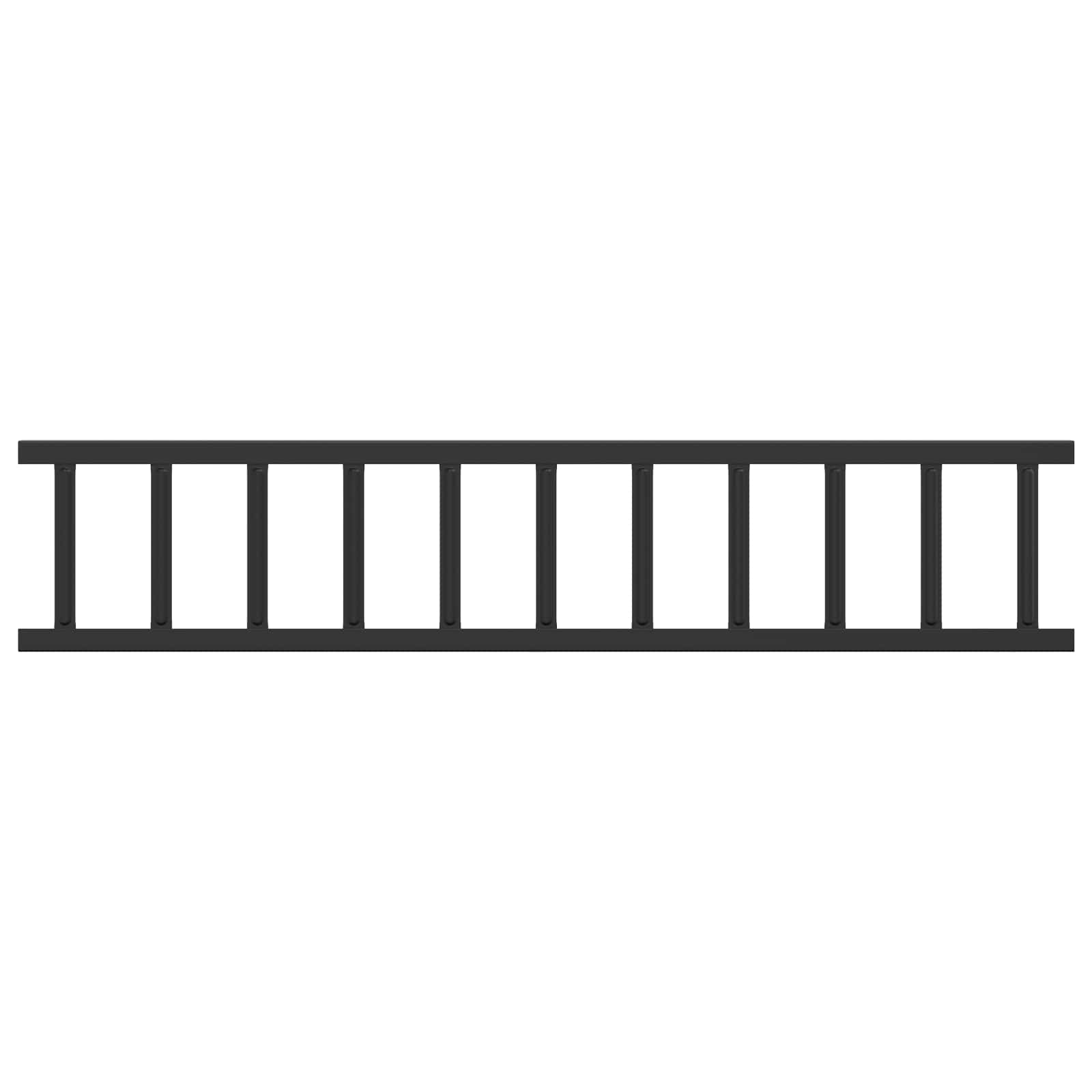 Guardia per neve sul tetto Nero 600 x 2,5 x 20 cm Acciaio | homemem39