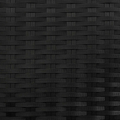 Vasetto alto Nero 55 x 22 x 70 cm polyrattan | homemem39