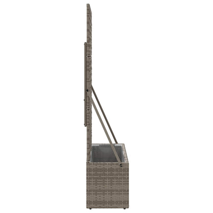 Vaso da Giardino con Trellis Grigio 70 x 30 x 135 cm polyrattan | homemem39