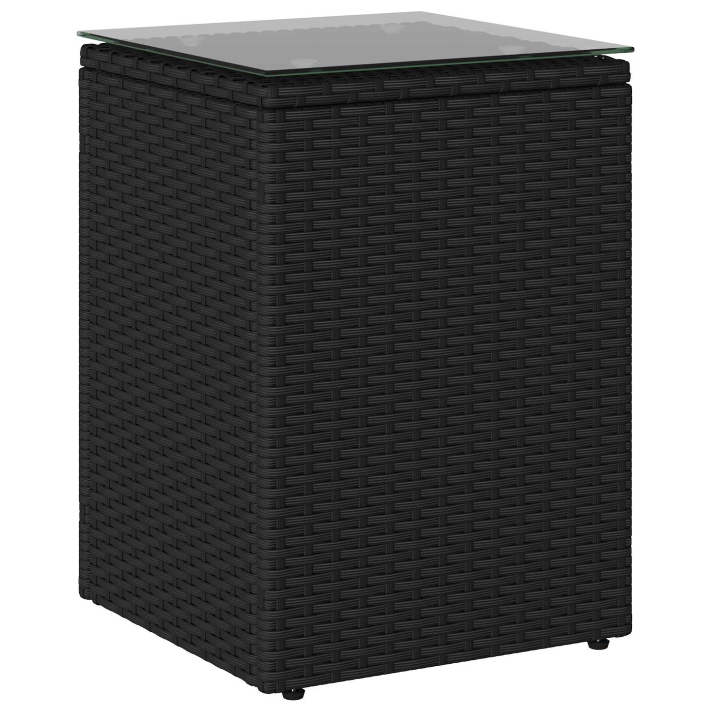 Tavolo laterale Nero polyrattan | homemem39