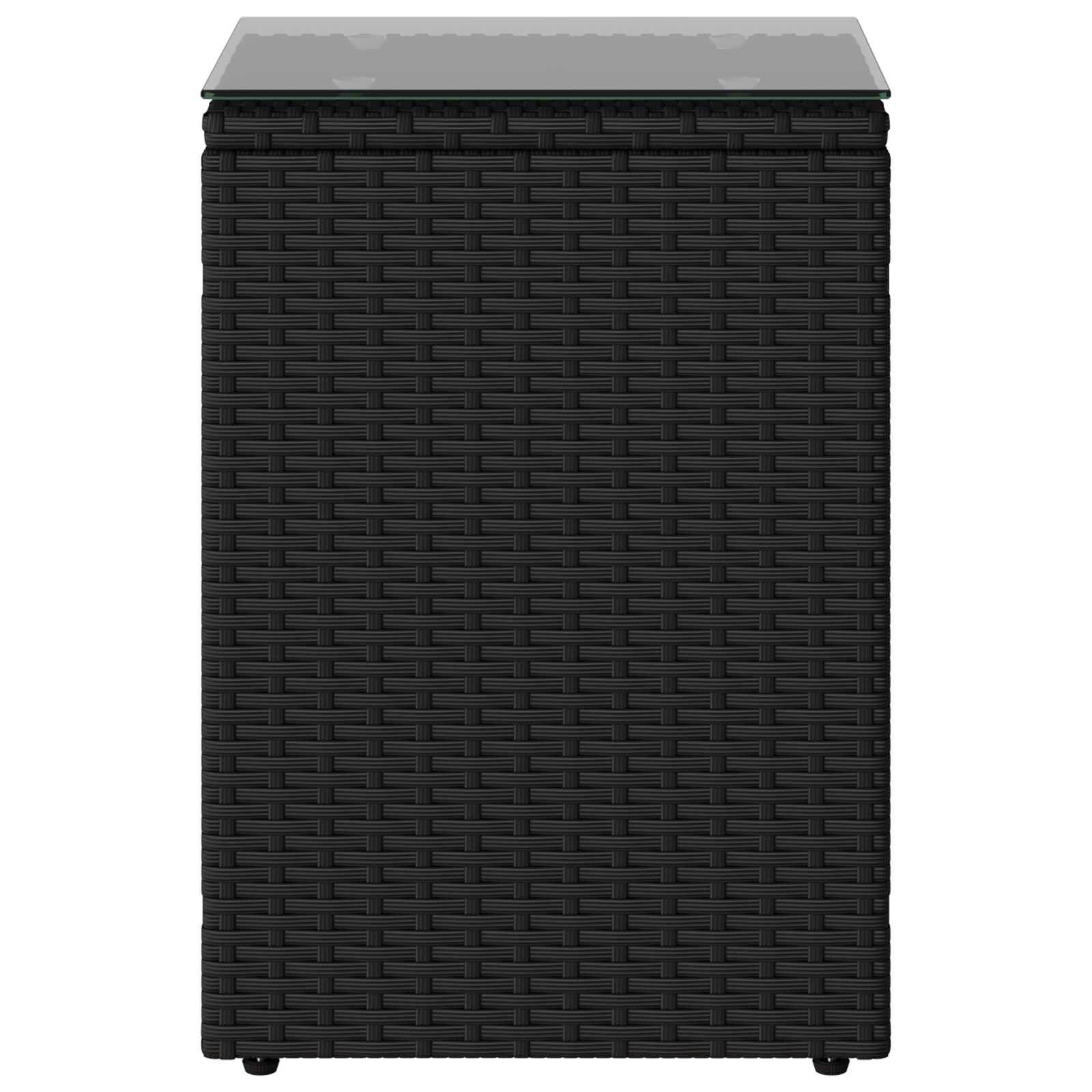 Tavolo laterale Nero polyrattan | homemem39
