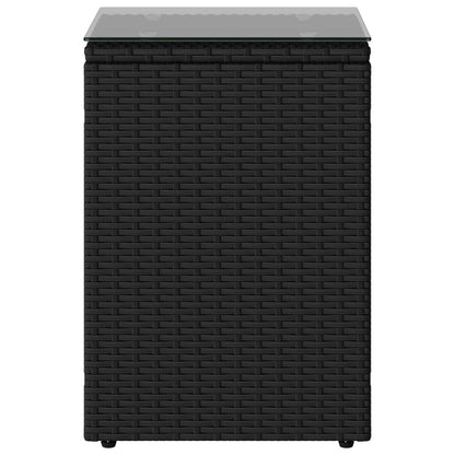 Tavolo laterale Nero polyrattan | homemem39