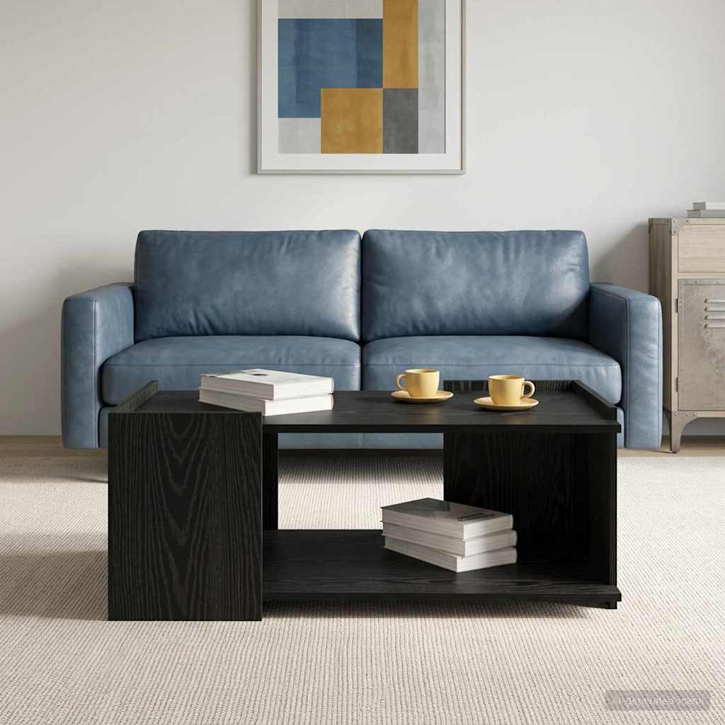 Tavolino da salotto Rovere Nero 90 x 50 x 33 cm | homemem39