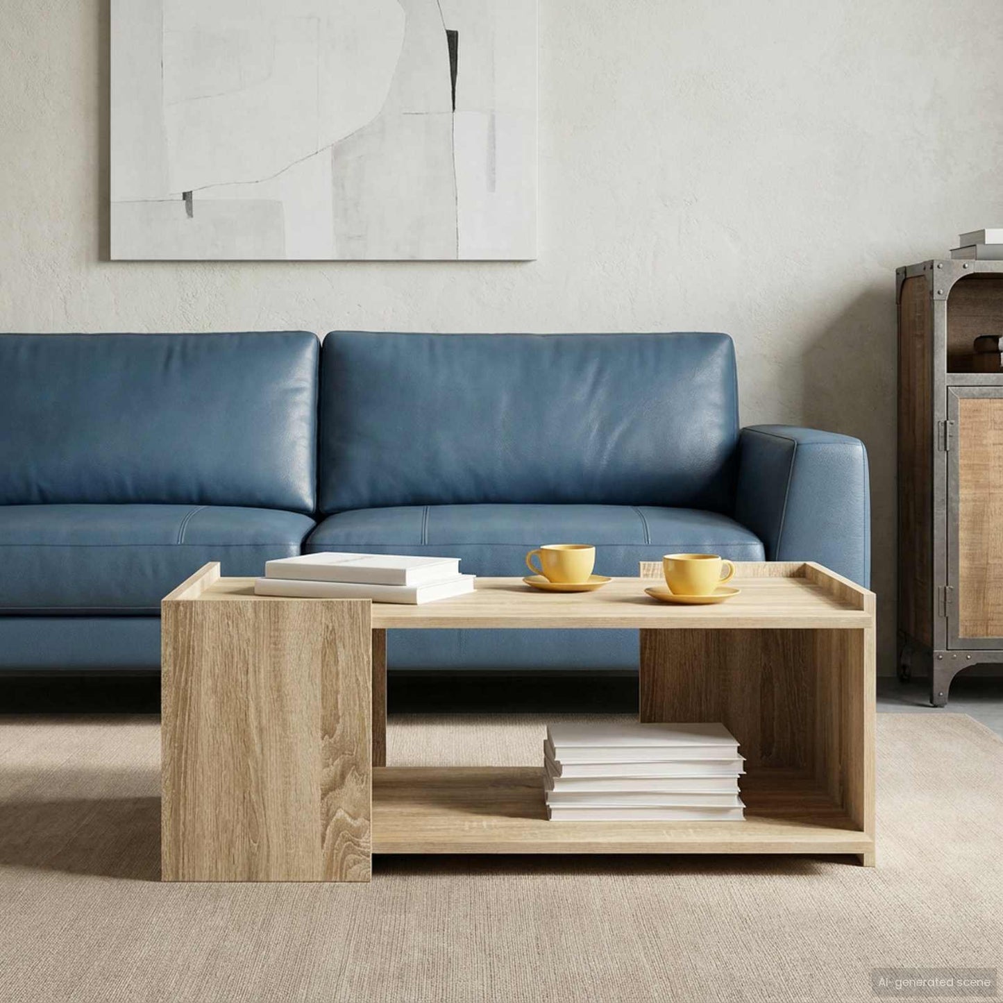 Tavolino da salotto Rovere Sonoma 90 x 50 x 33 cm | homemem39