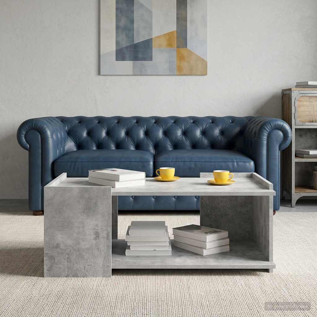 Tavolino da salotto Grigio Cemento 90 x 50 x 33 cm | homemem39