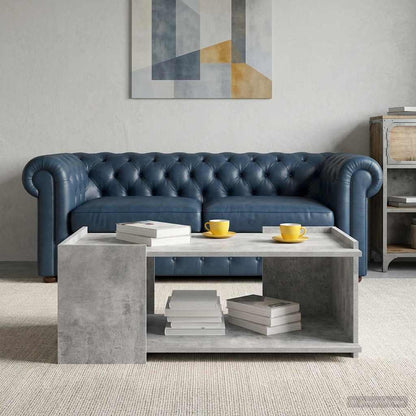 Tavolino da salotto Grigio Cemento 90 x 50 x 33 cm | homemem39