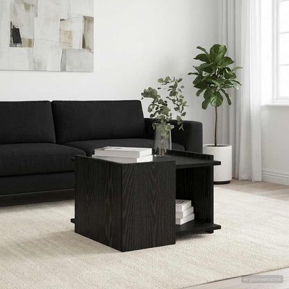Tavolino da salotto Rovere Nero 50,5 x 50 x 33 cm | homemem39