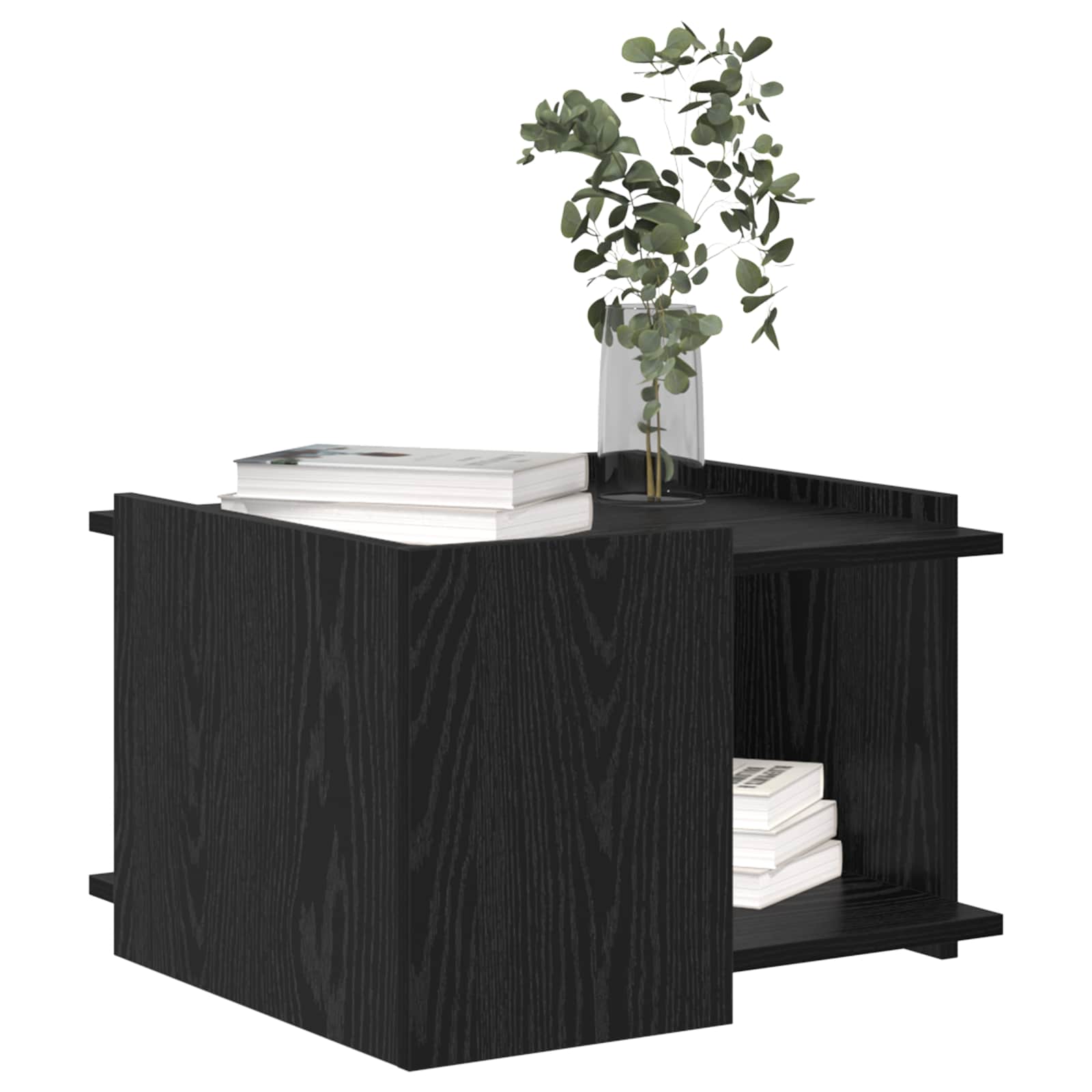 Tavolino da salotto Rovere Nero 50,5 x 50 x 33 cm | homemem39