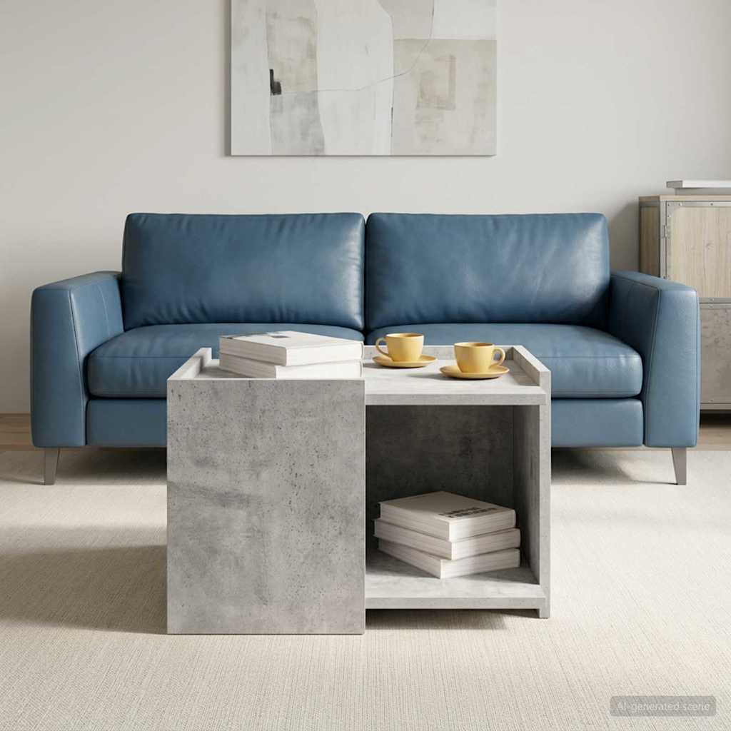 Tavolino da salotto Grigio Cemento 50,5 x 50 x 33 cm | homemem39